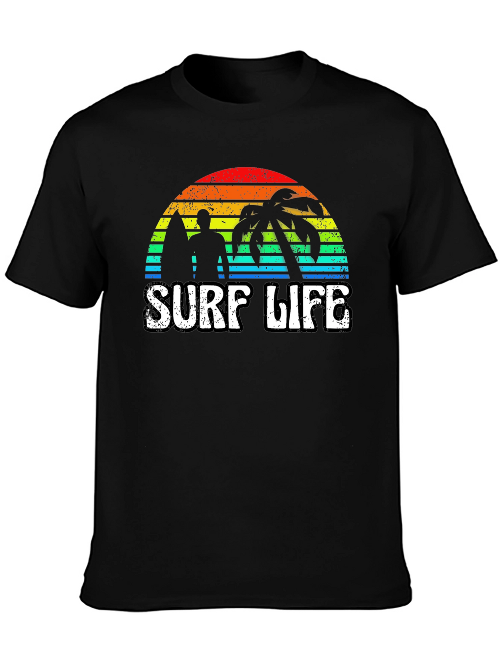 Surf Life T-Shirt - Retro Sunset Beach Graphic Tee