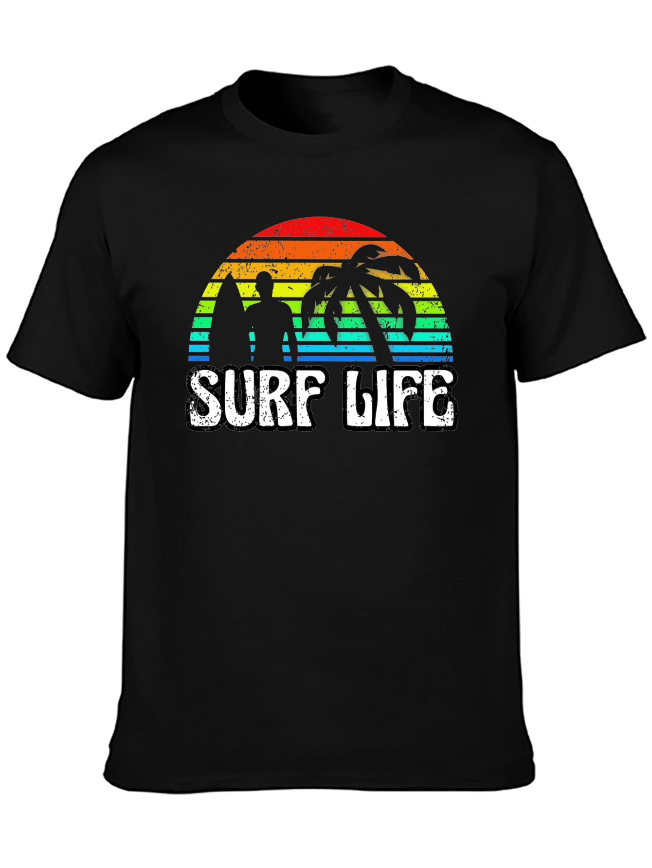 Surf Life T-Shirt - Retro Sunset Beach Graphic Tee