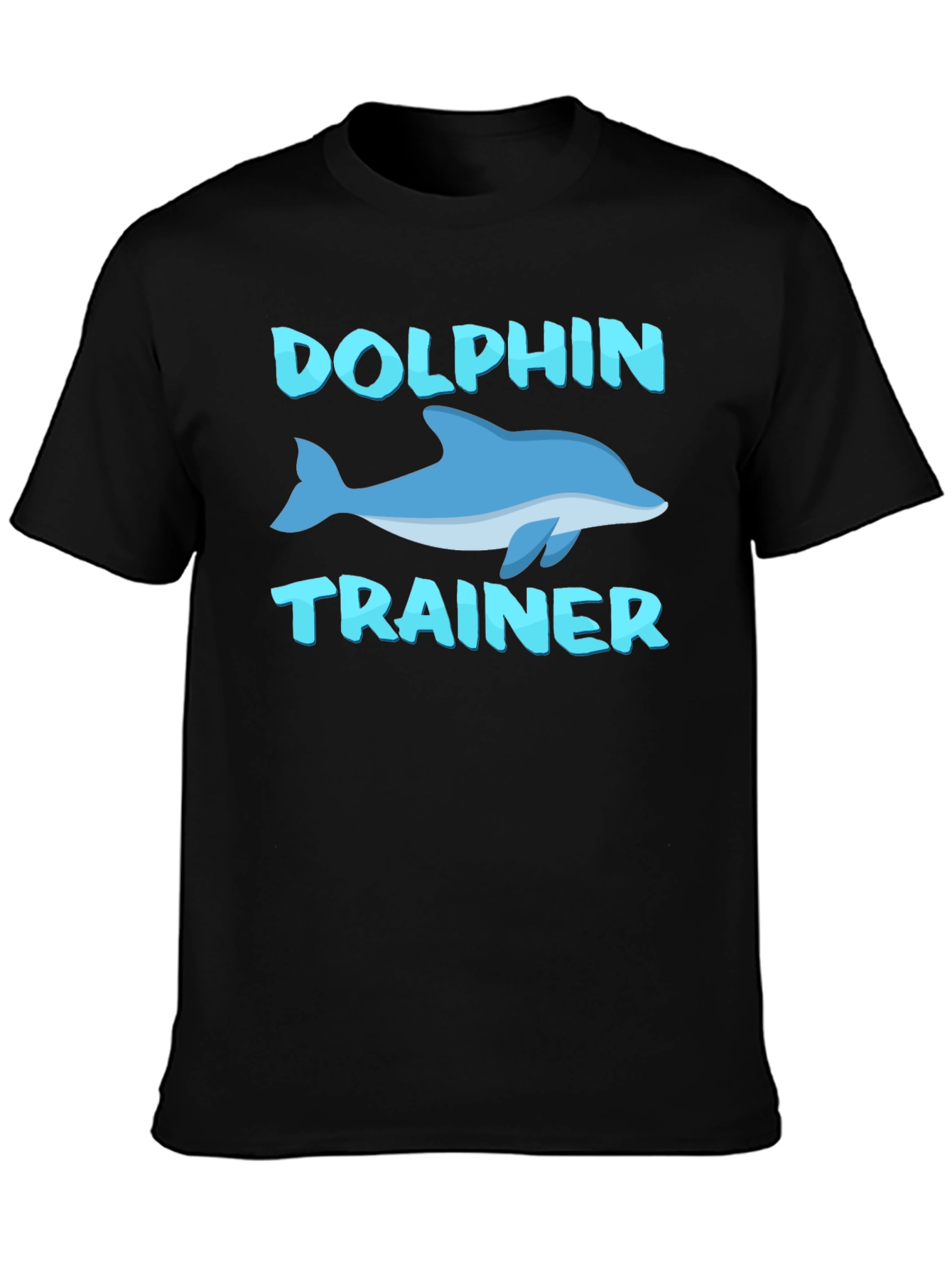 Dolphin Trainer Graphic Tee - Black