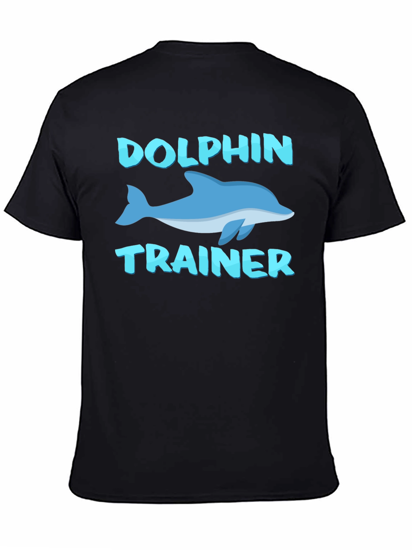 Dolphin Trainer Graphic Tee - Black