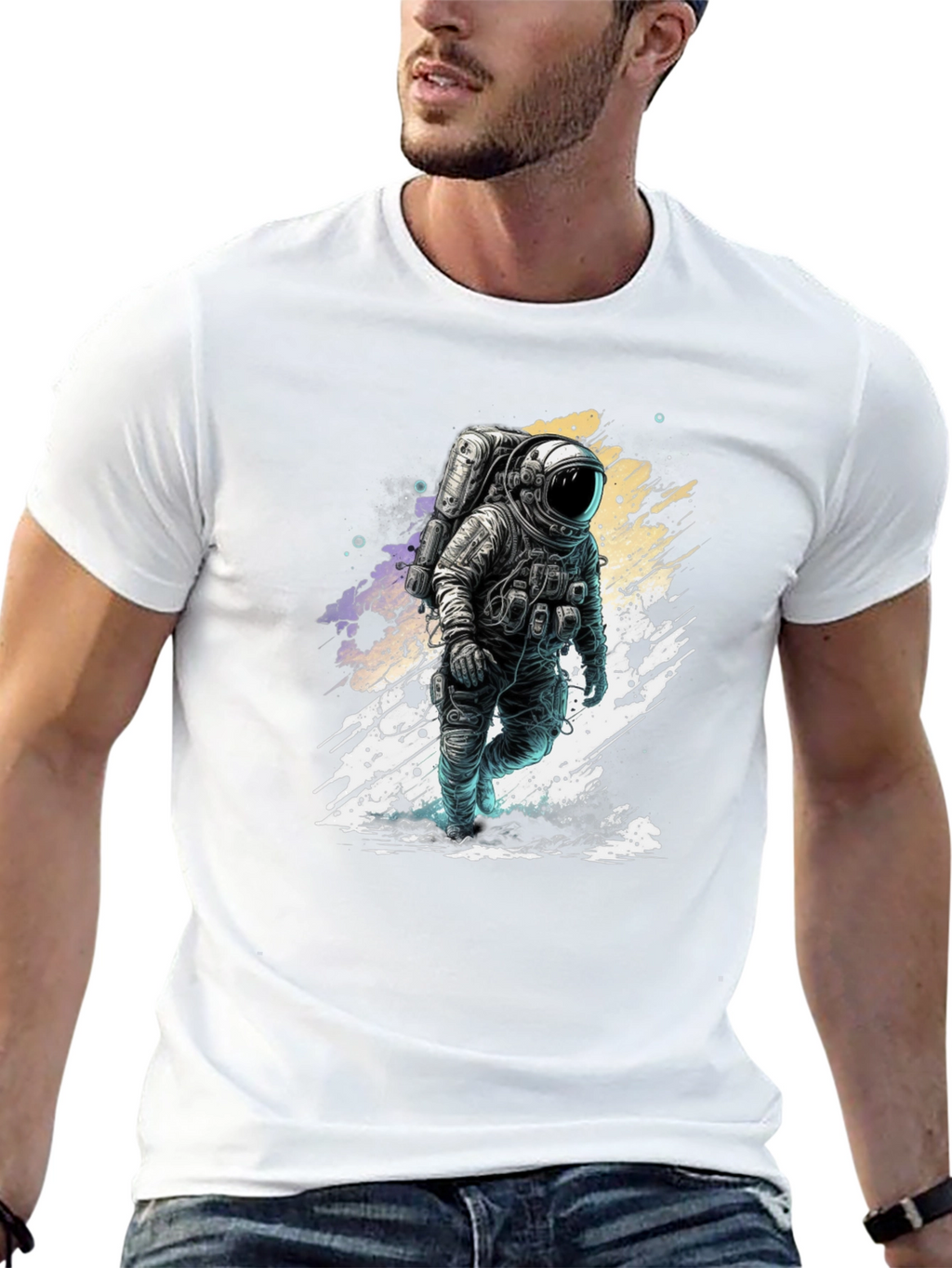 Astronaut Graphic T-Shirt - Space Explorer Tee
