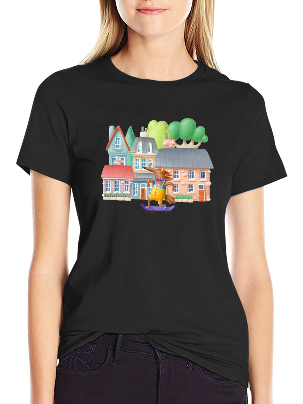 Skateboarding Fox Tee