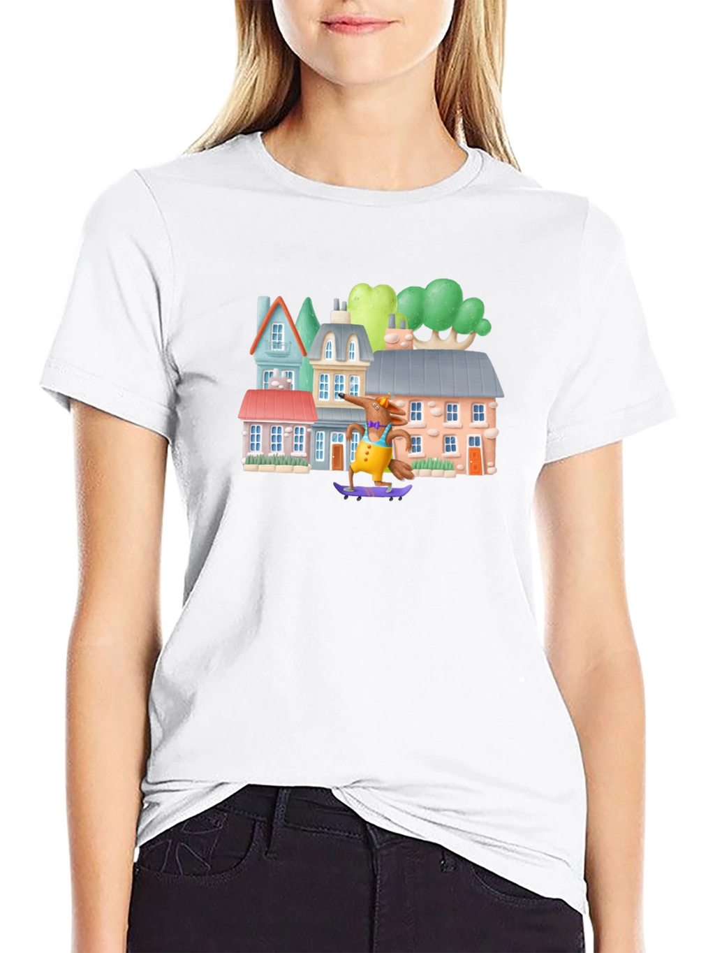 Skateboarding Fox Tee