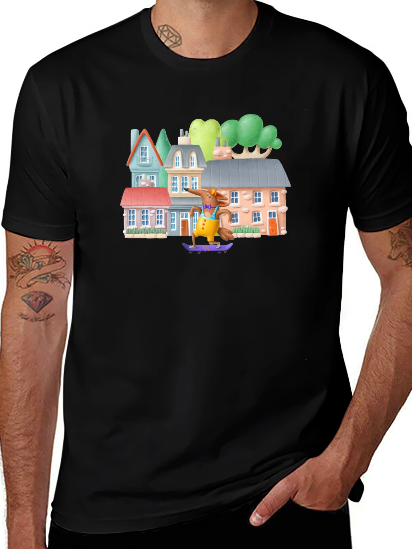 Skateboarding Fox Tee