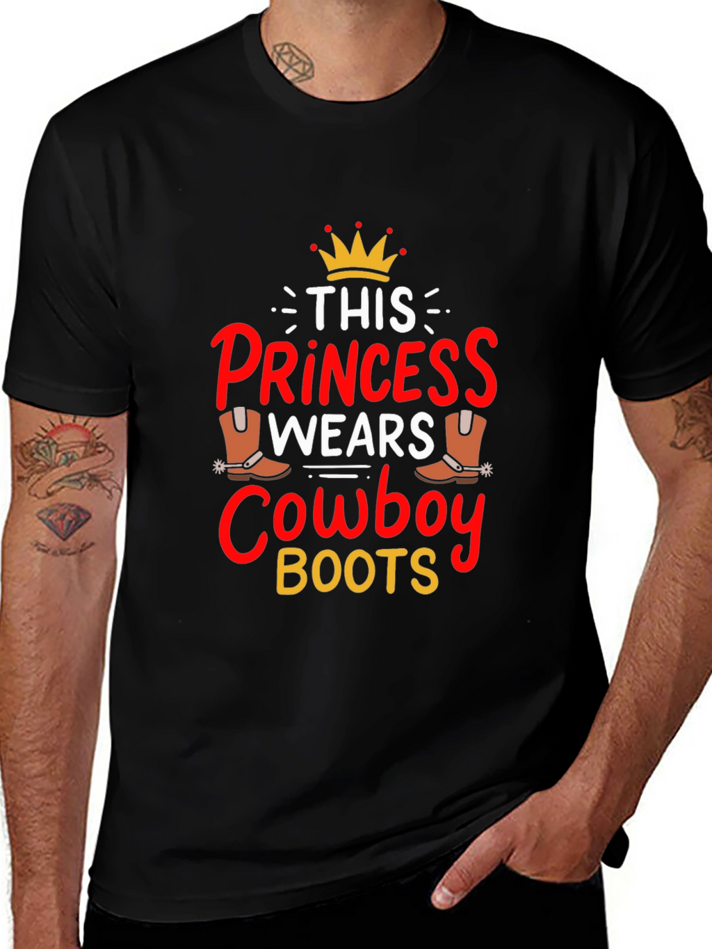 Princess Cowboy Boots Graphic Tee