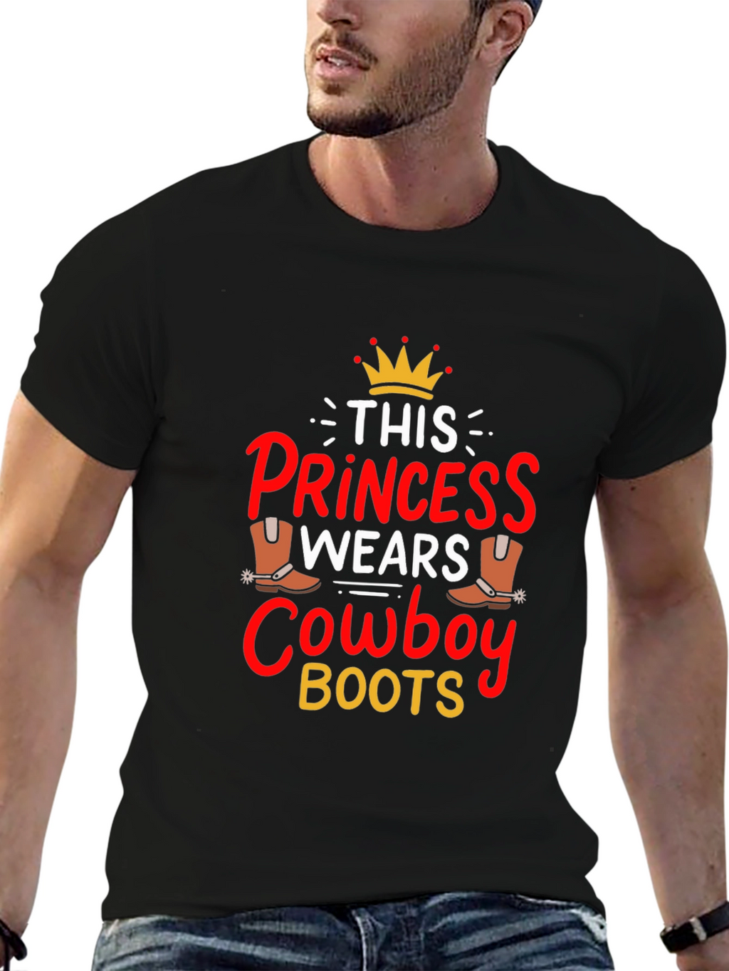 Princess Cowboy Boots Graphic Tee
