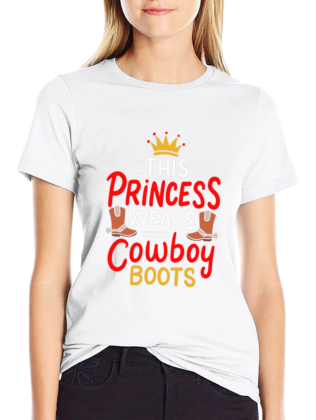 Princess Cowboy Boots Graphic Tee