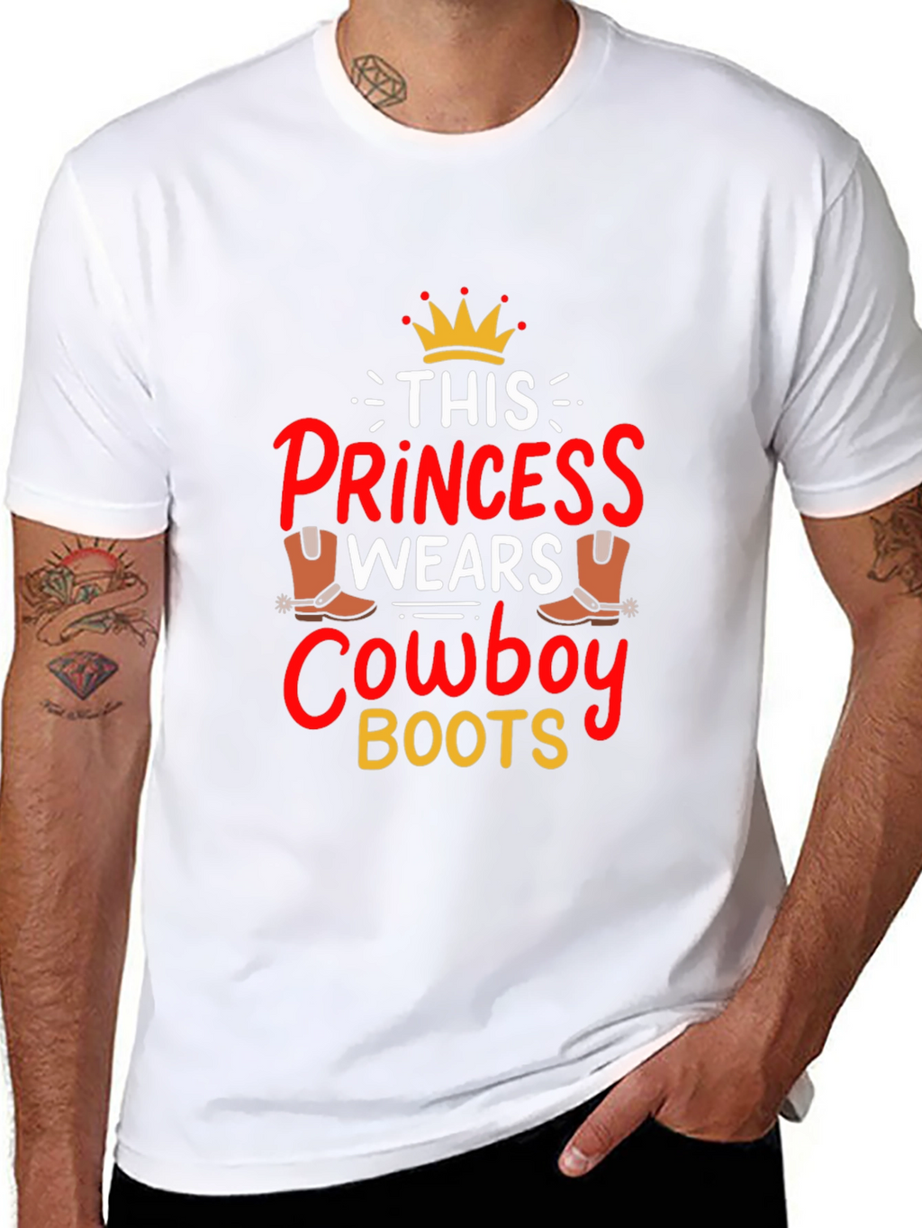 Princess Cowboy Boots Graphic Tee