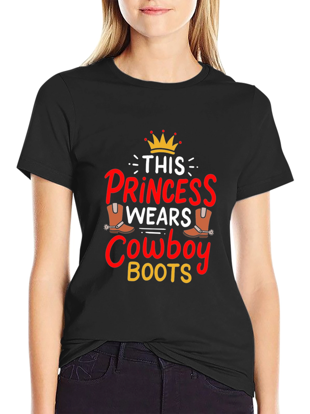 Princess Cowboy Boots Graphic Tee