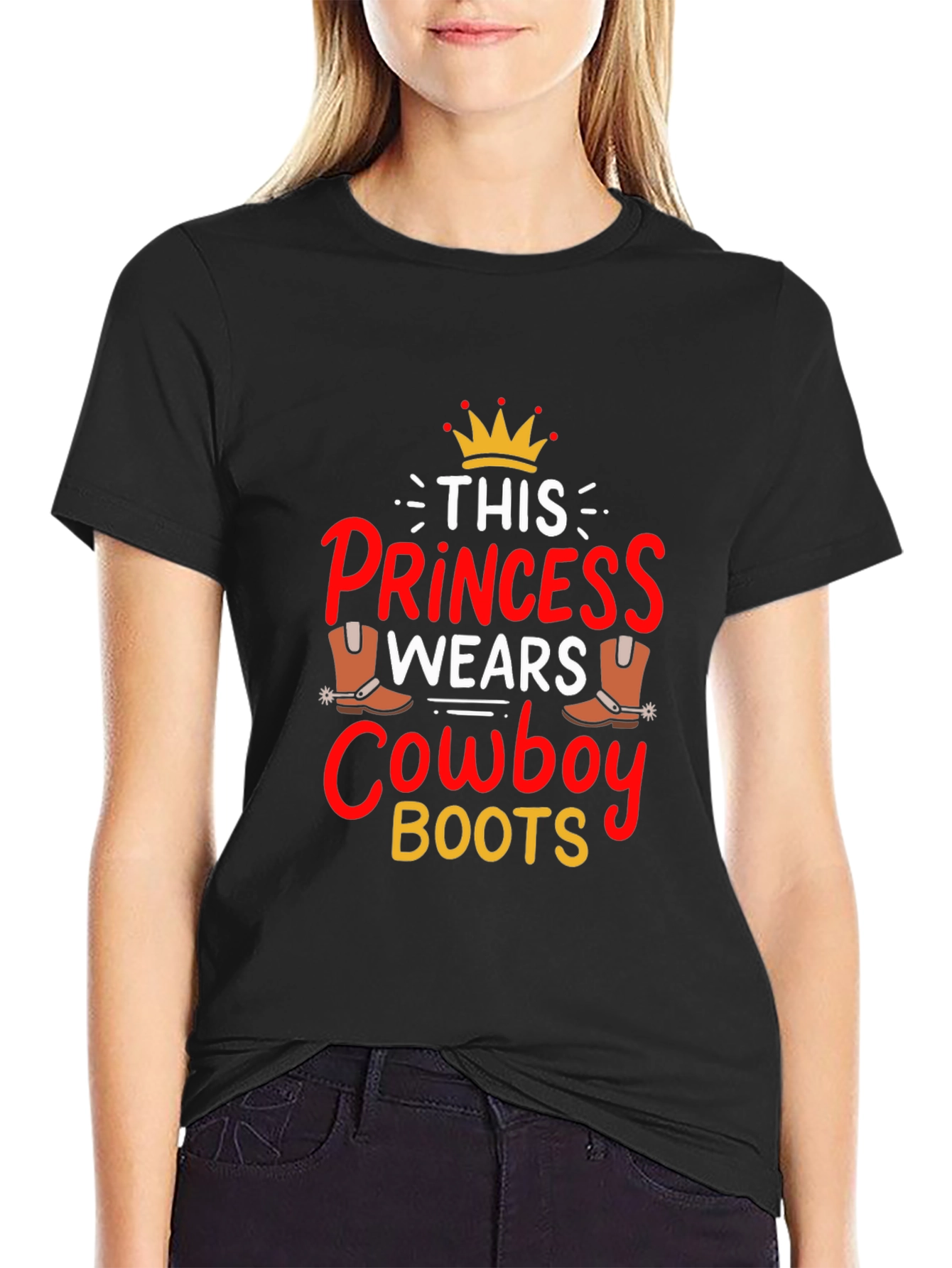 Princess Cowboy Boots Graphic Tee