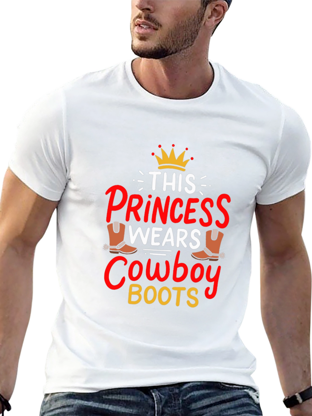 Princess Cowboy Boots Graphic Tee