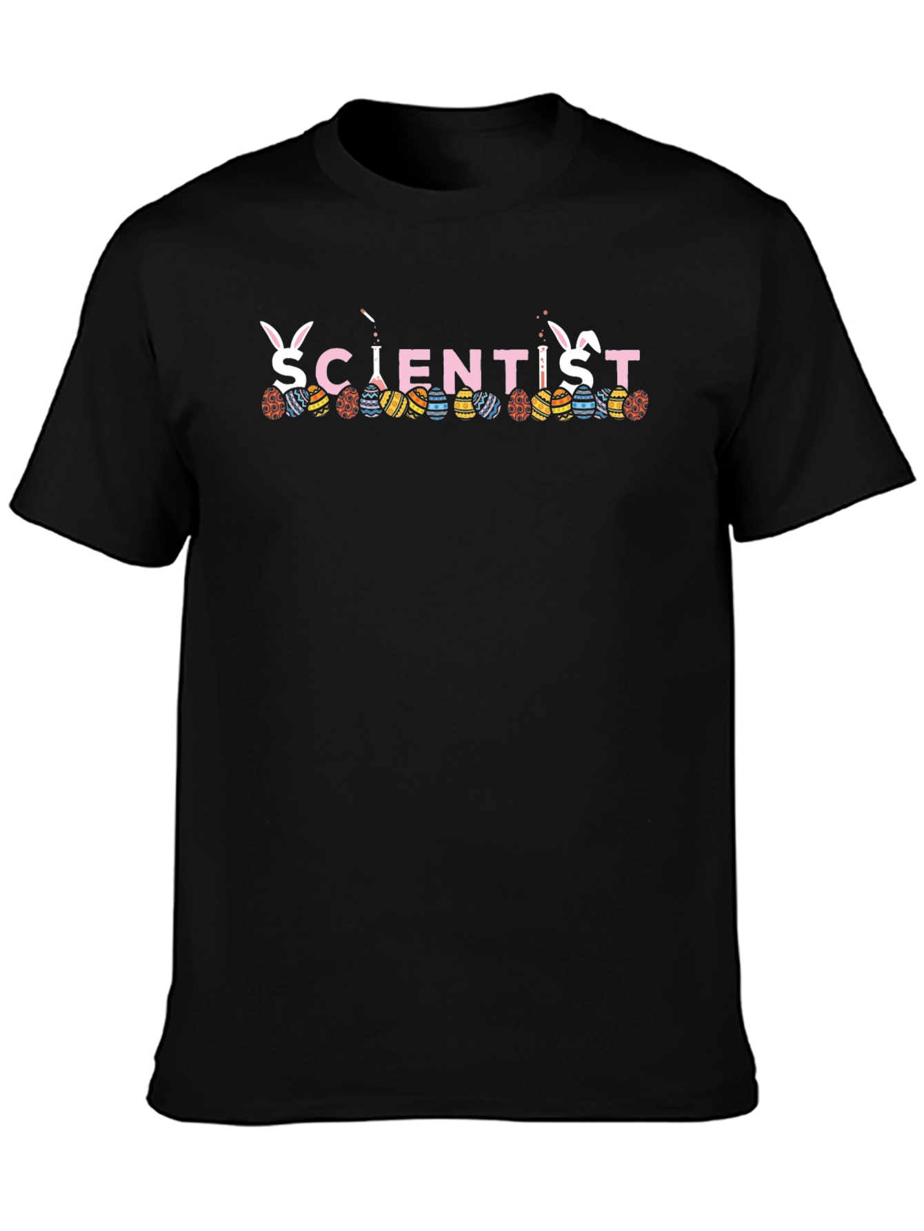 Scientist Easter Bunny Egg T-Shirt Funny Spring Holiday Tee
