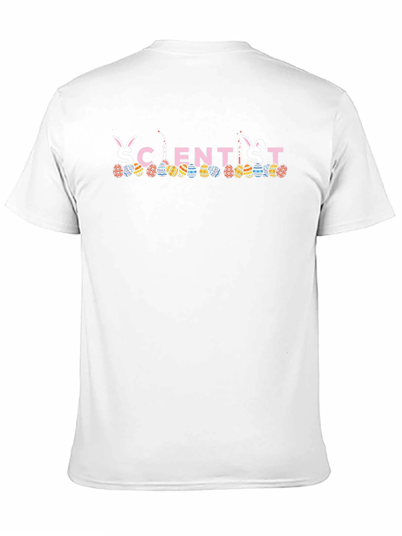 Scientist Easter Bunny Egg T-Shirt Funny Spring Holiday Tee