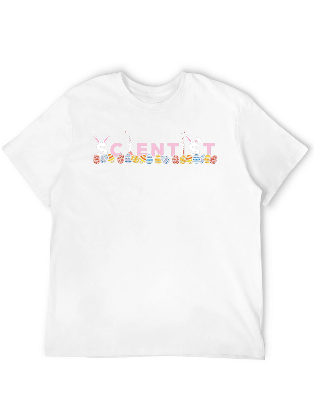 Scientist Easter Bunny Egg T-Shirt Funny Spring Holiday Tee