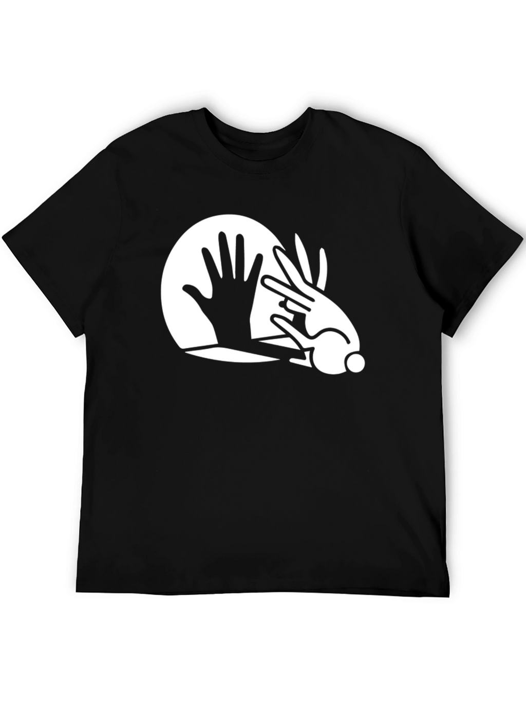 Magic Trick Tee: Hand & Rabbit Illusion Graphic T-Shirt