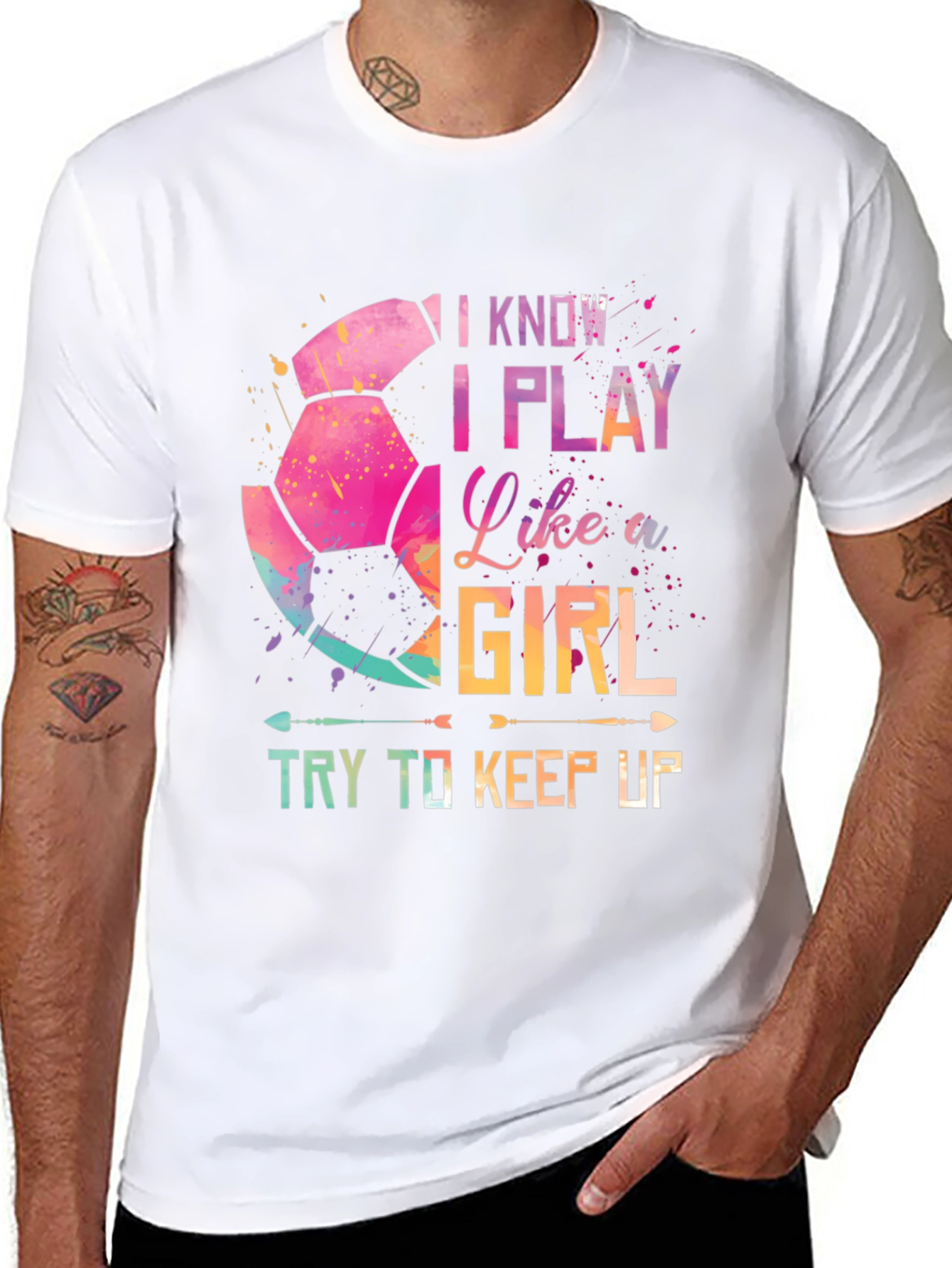I Play Like A Girl Soccer Graphic Tee