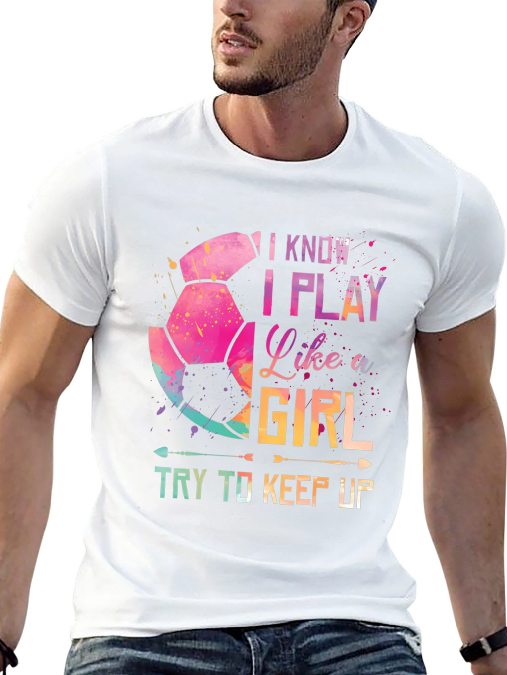 I Play Like A Girl Soccer Graphic Tee