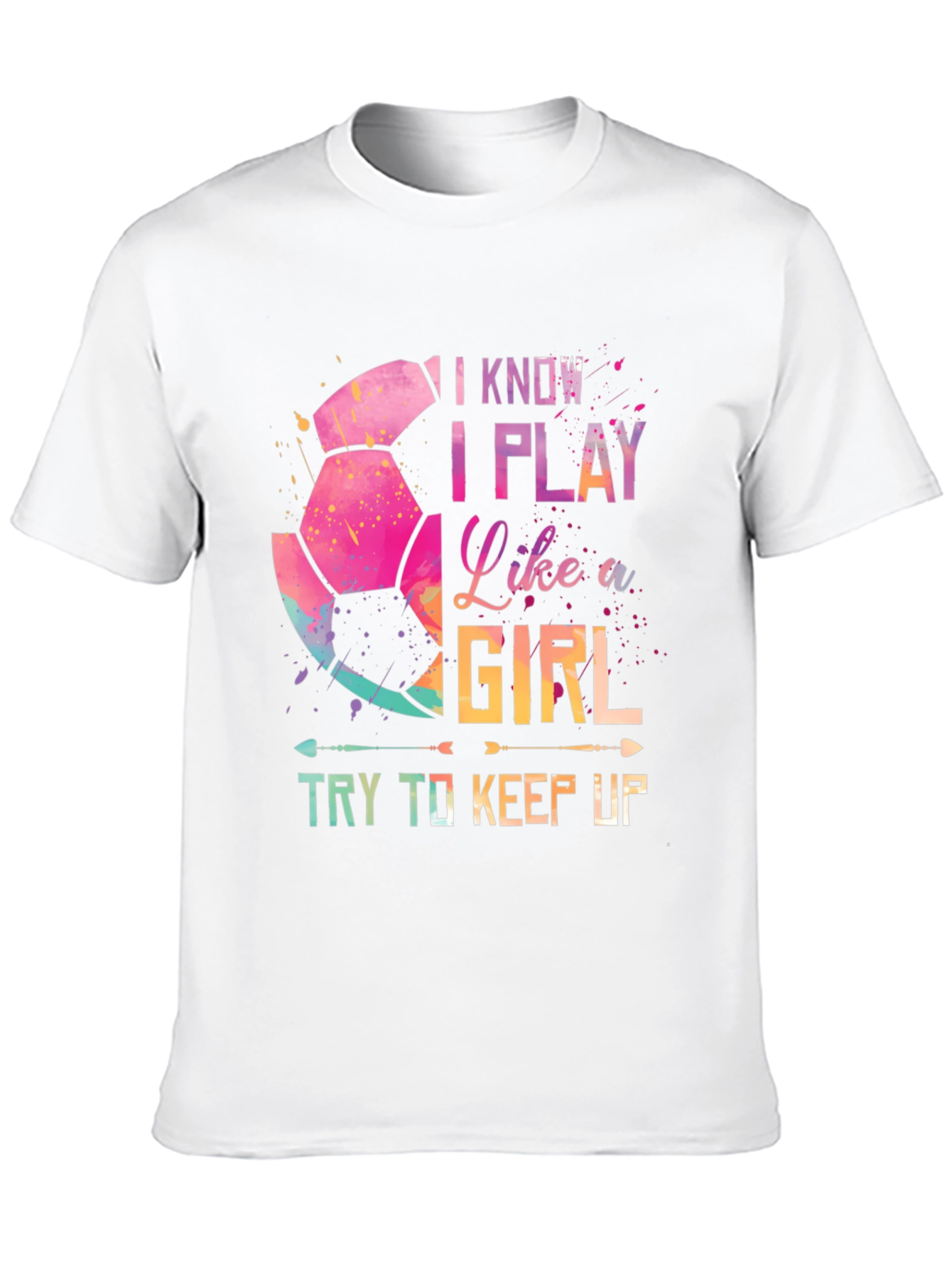 I Play Like A Girl Soccer Graphic Tee