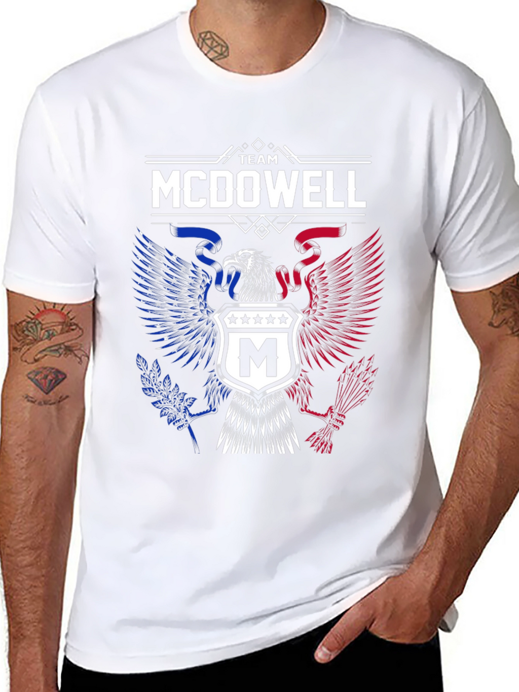 Team McDowell Eagle Crest Graphic T-Shirt
