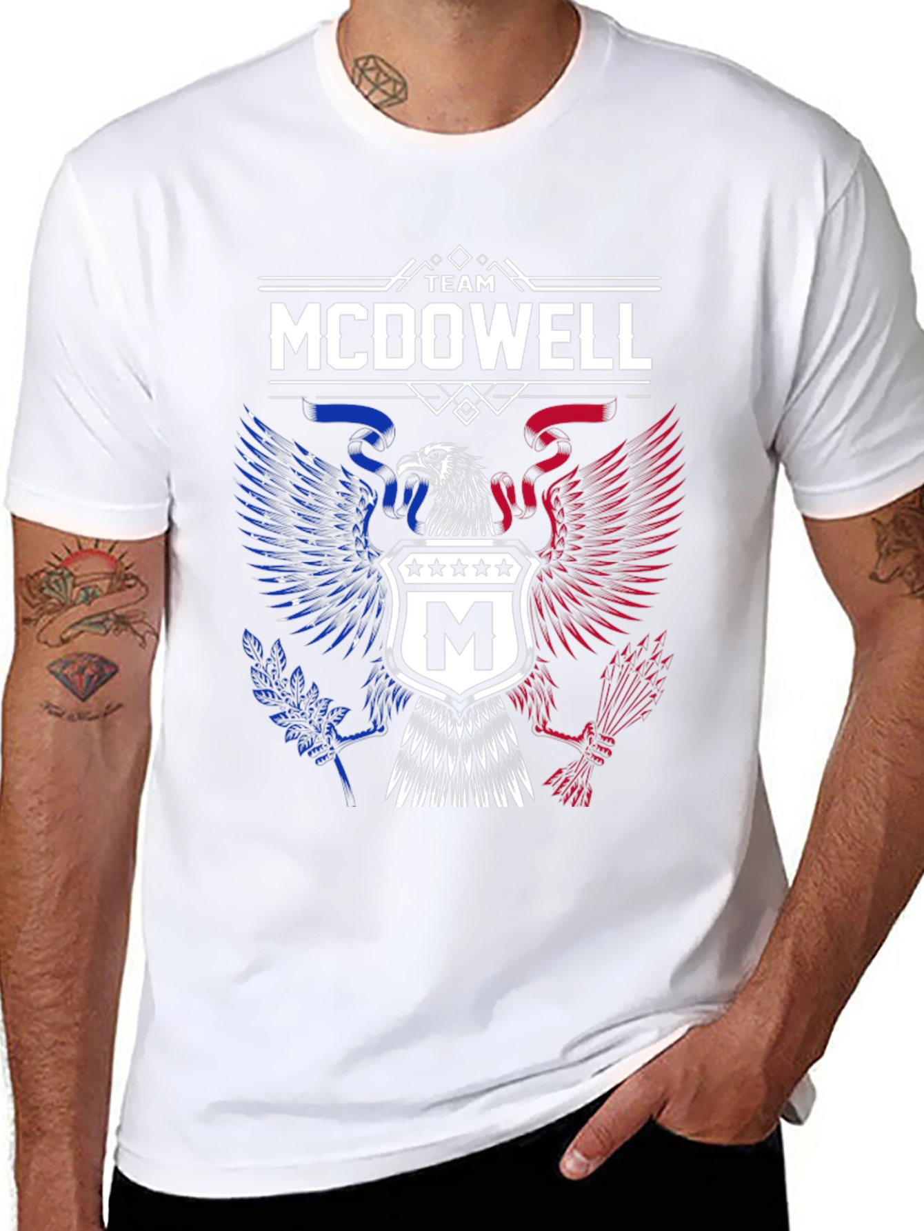 Team McDowell Eagle Crest Graphic T-Shirt