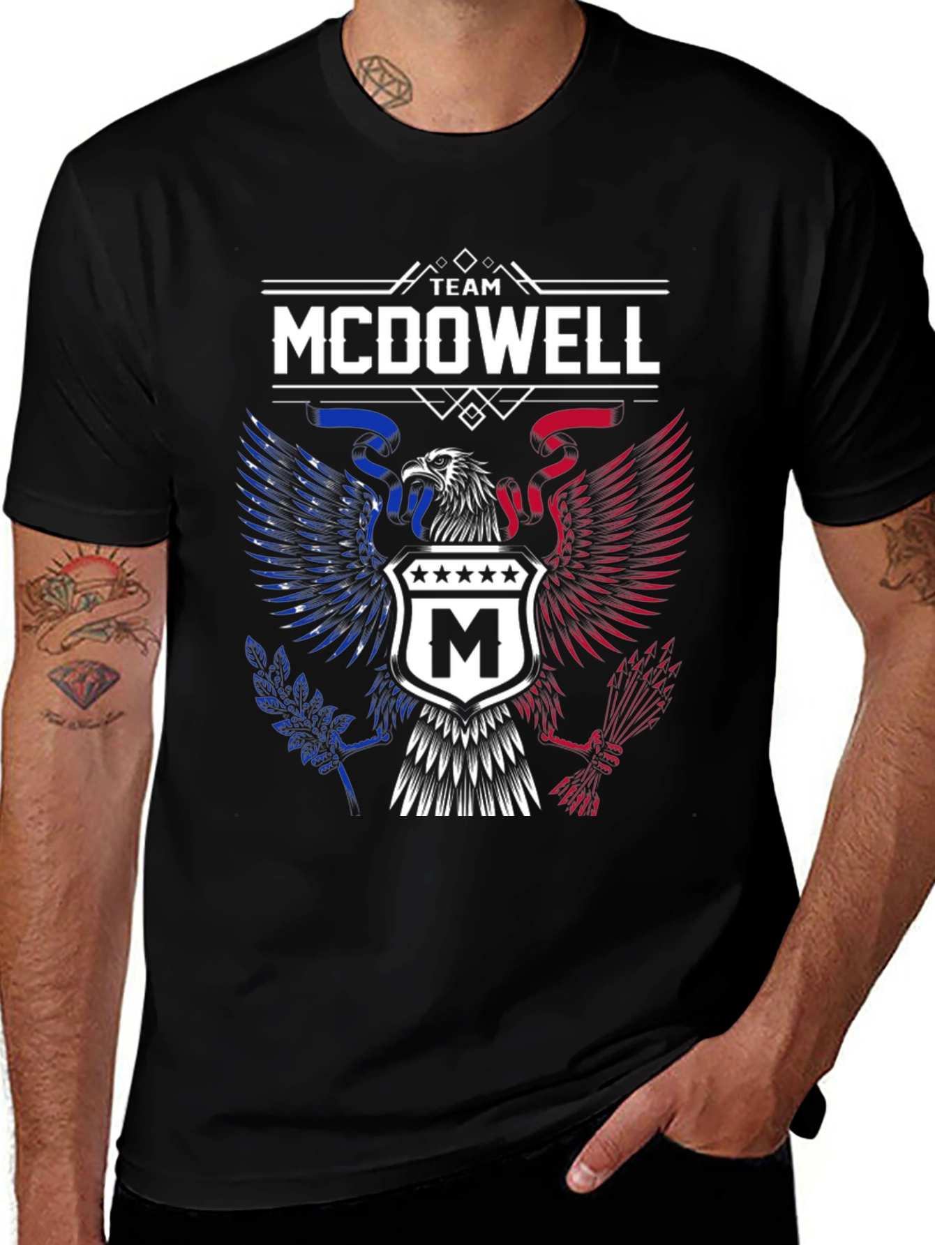 Team McDowell Eagle Crest Graphic T-Shirt
