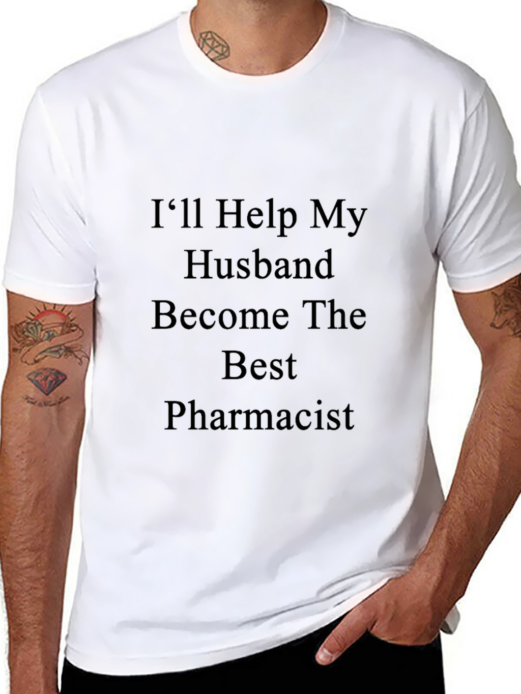 Ill Help My Husband Pharmacist T-Shirt