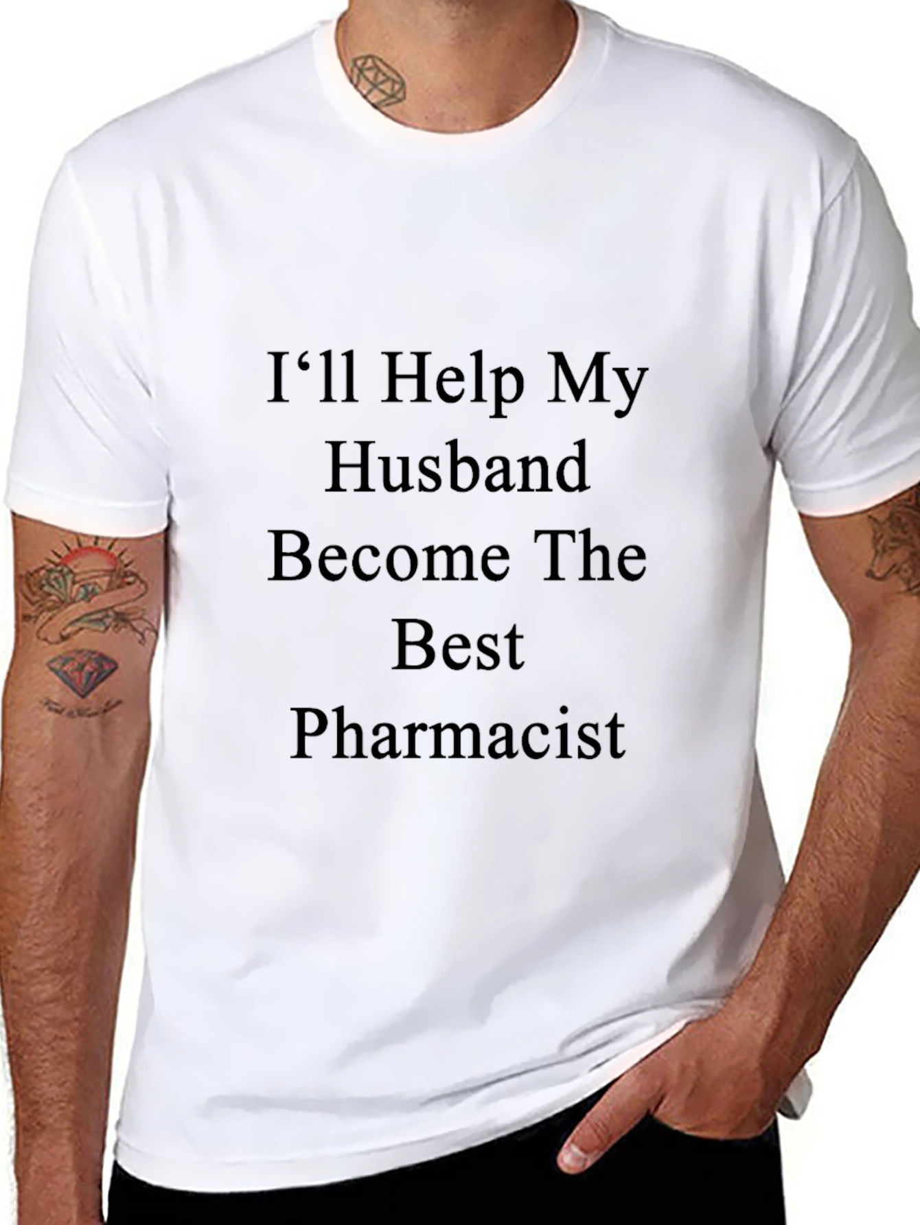 Ill Help My Husband Pharmacist T-Shirt