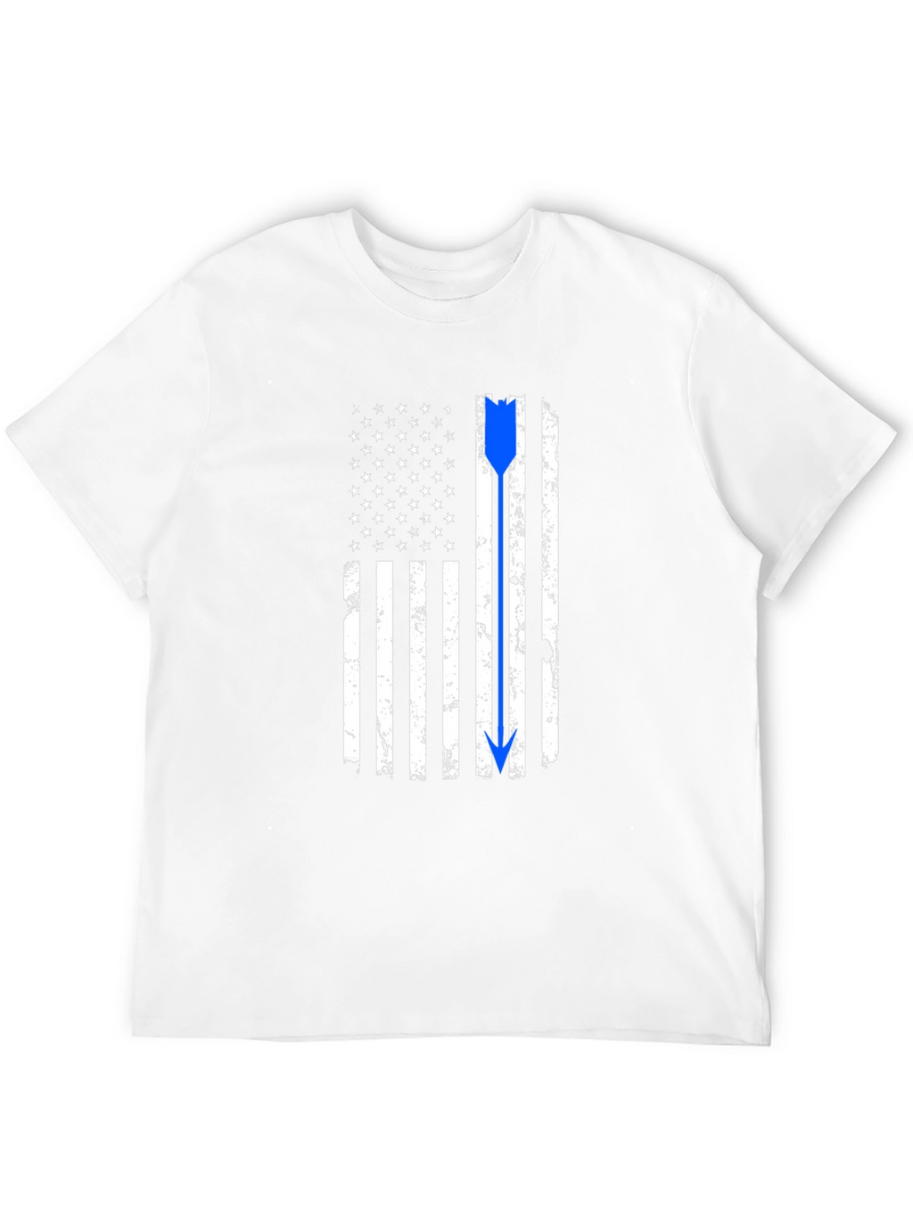 Thin Blue Line American Flag Arrow T-Shirt