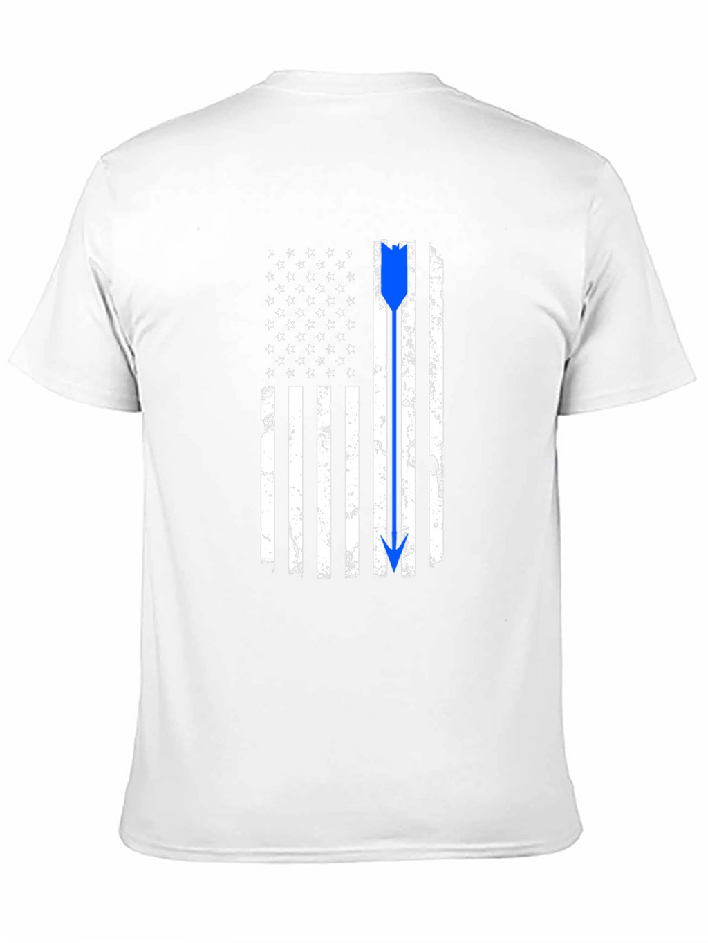 Thin Blue Line American Flag Arrow T-Shirt