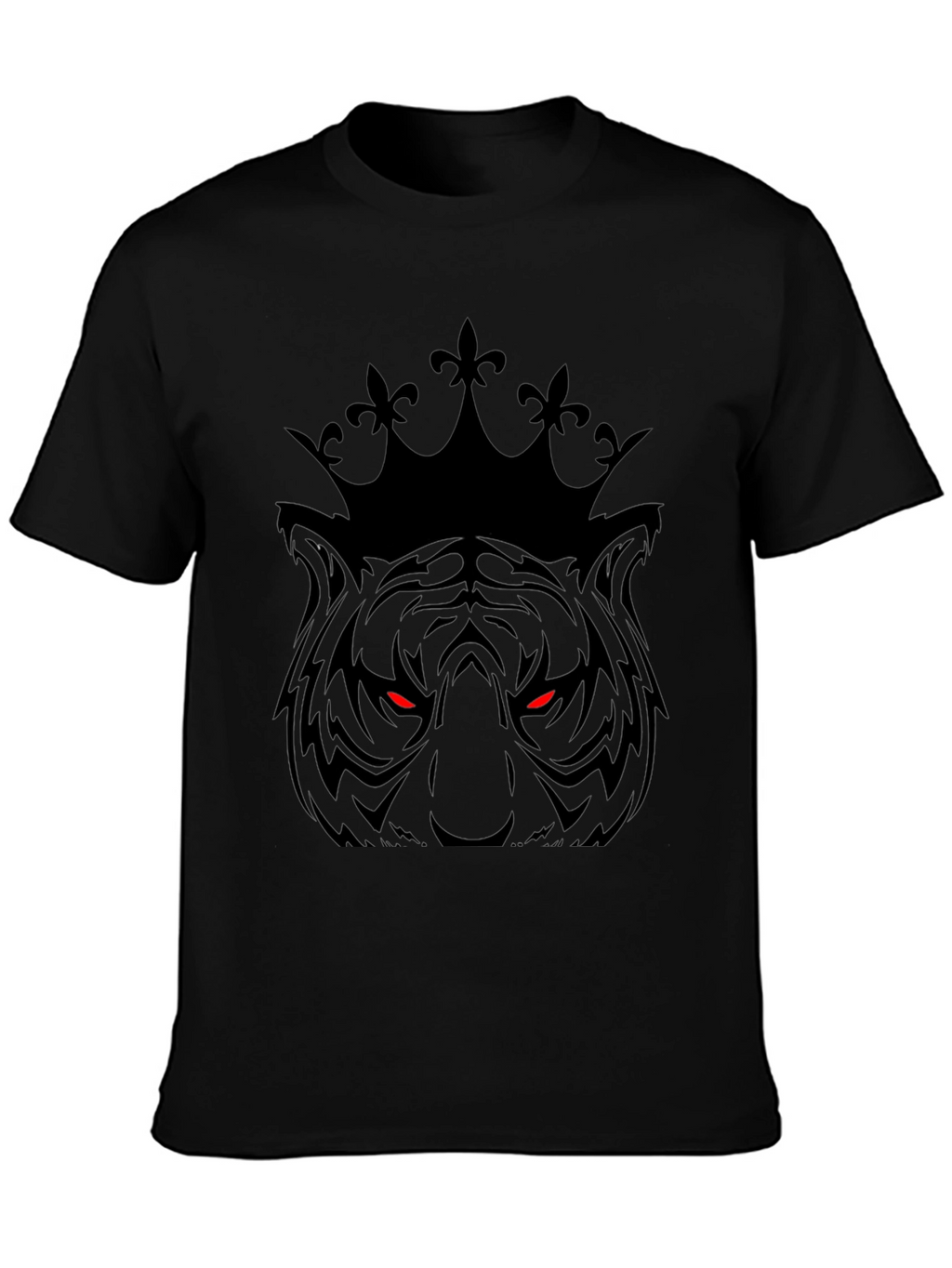 Tiger King Graphic Print Black T-Shirt