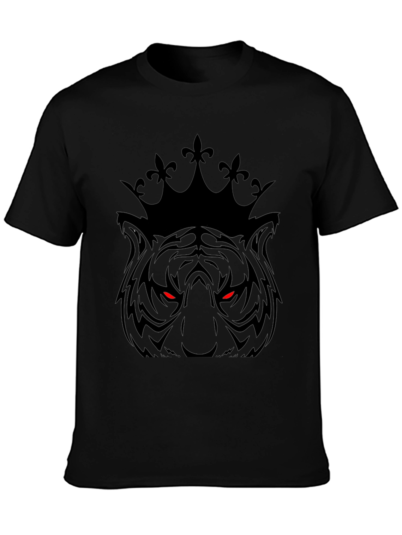 Tiger King Graphic Print Black T-Shirt