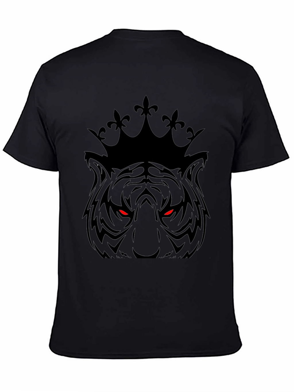 Tiger King Graphic Print Black T-Shirt