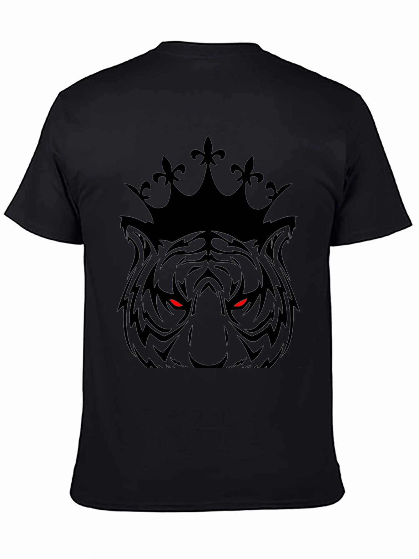 Tiger King Graphic Print Black T-Shirt