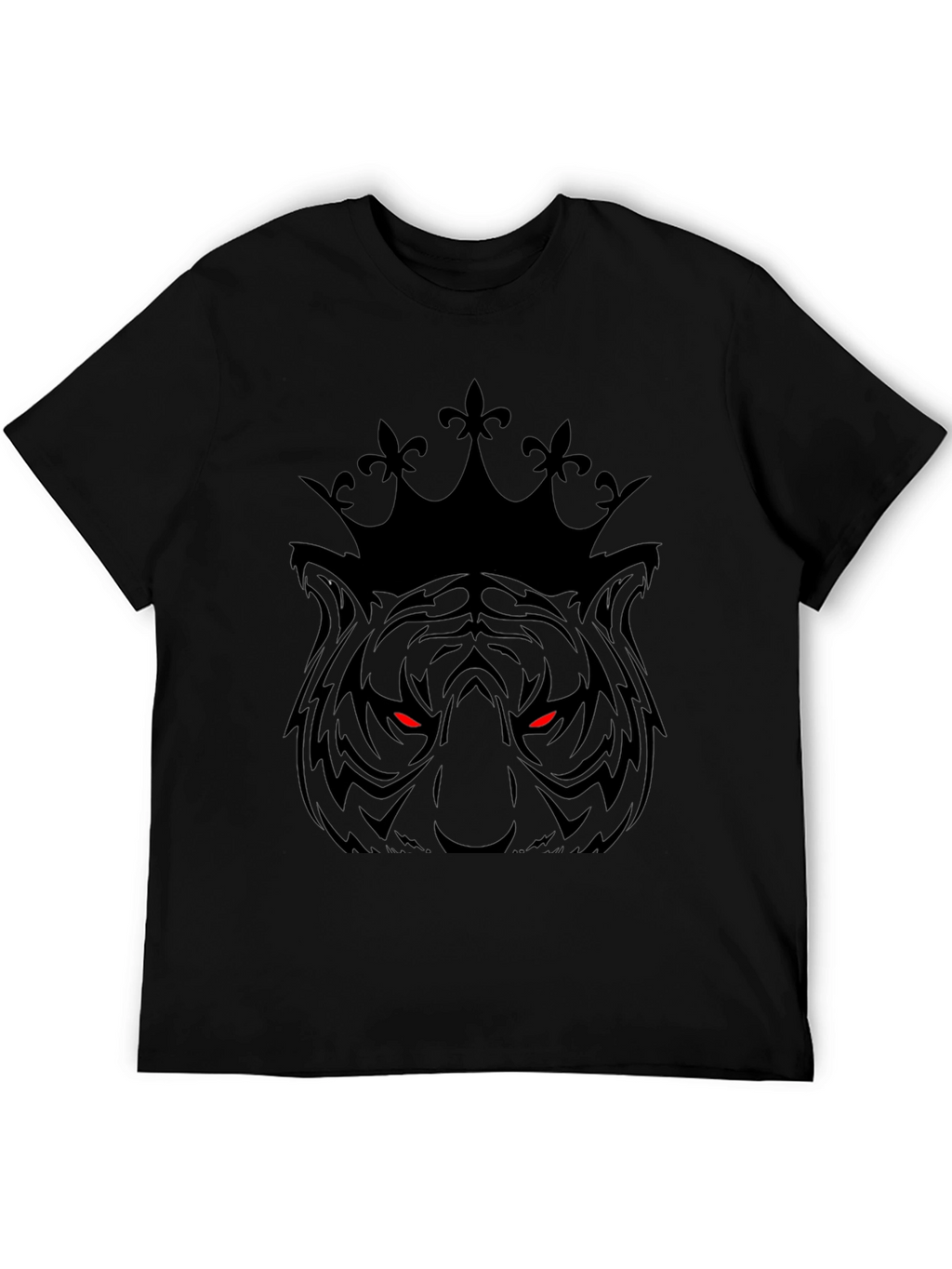 Tiger King Graphic Print Black T-Shirt