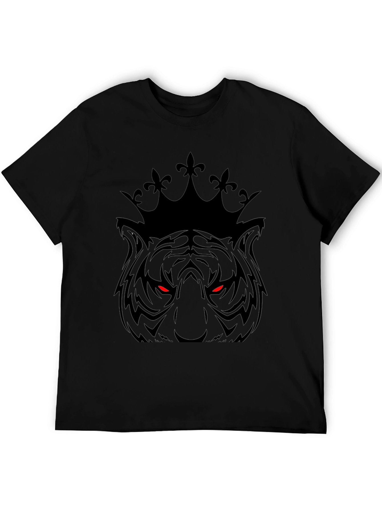 Tiger King Graphic Print Black T-Shirt
