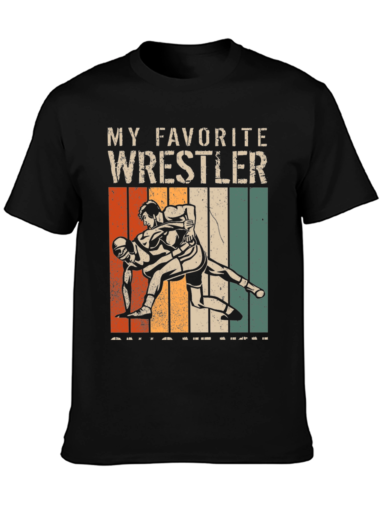 My Favorite Wrestler T-Shirt - Retro Style