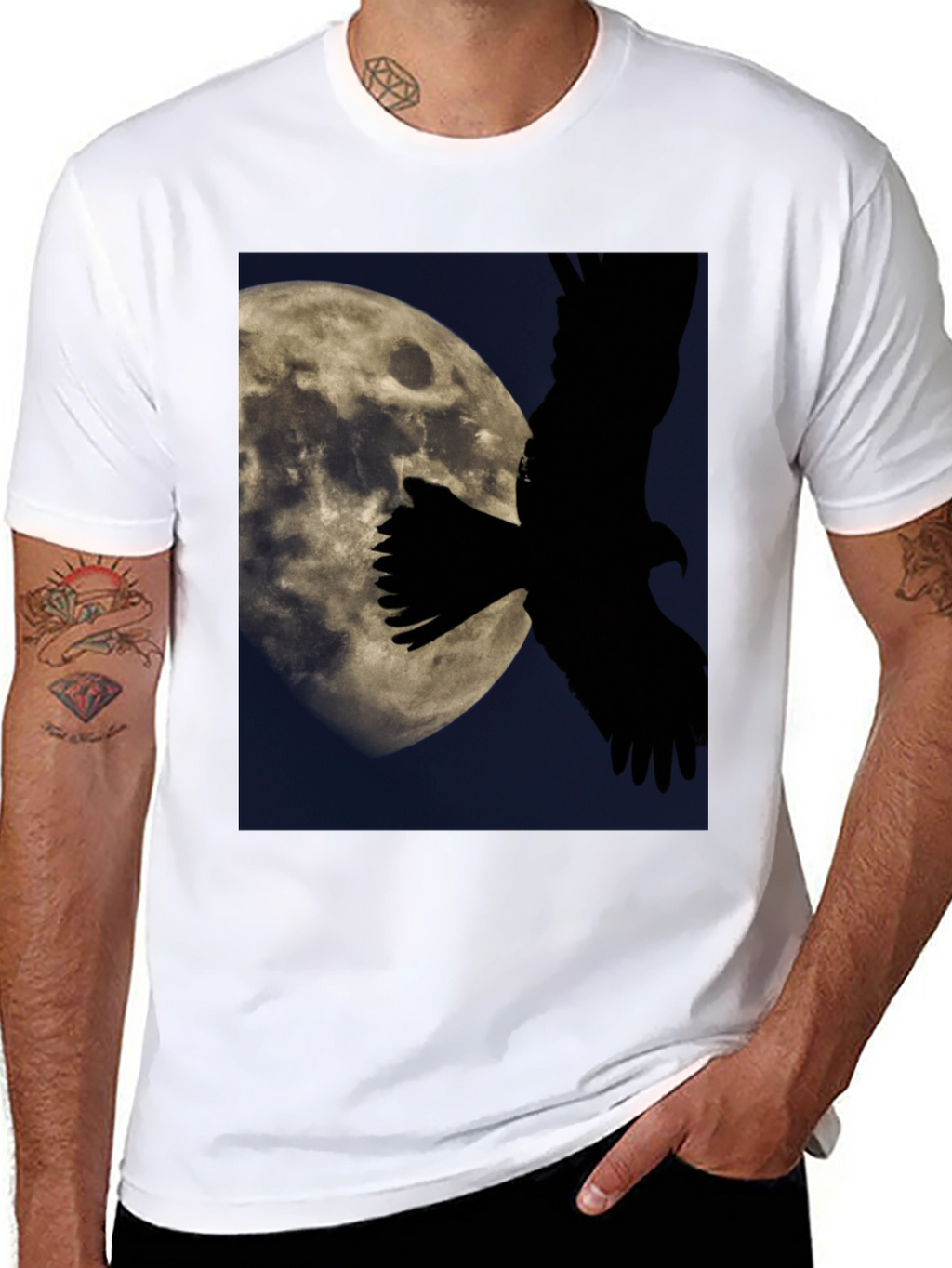 Eagle Moon Graphic T-Shirt