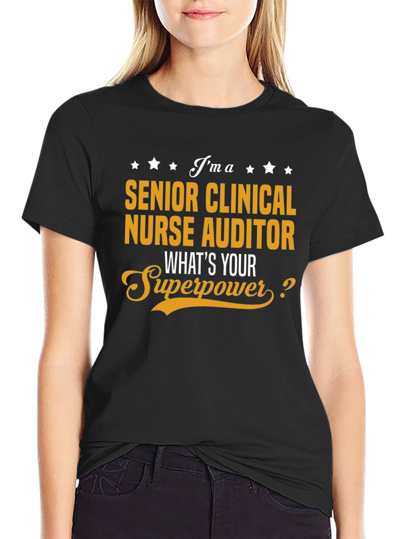Senior Clinical Nurse Auditor T-Shirt - Superpower Edition