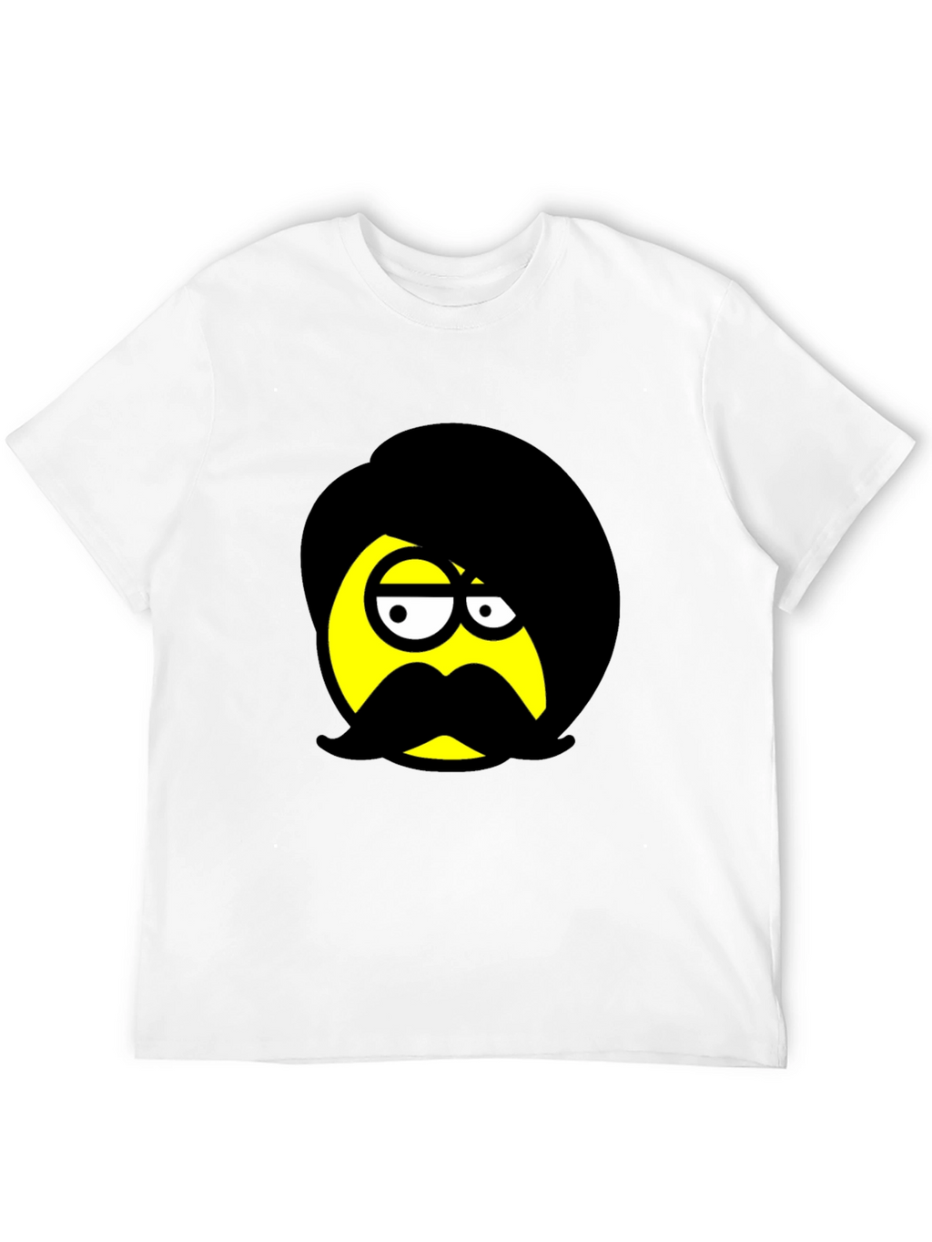Emo Emoji Graphic Black T-Shirt