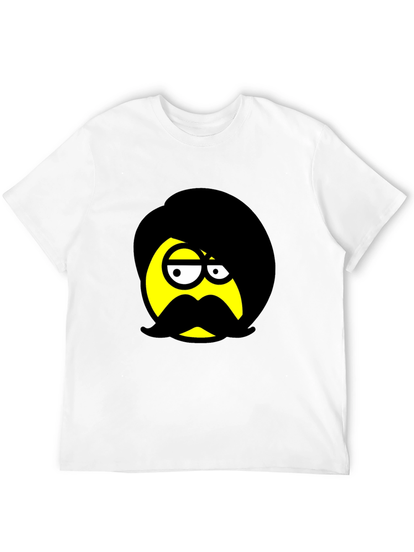 Emo Emoji Graphic Black T-Shirt