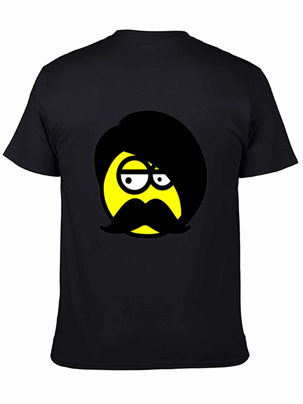 Emo Emoji Graphic Black T-Shirt