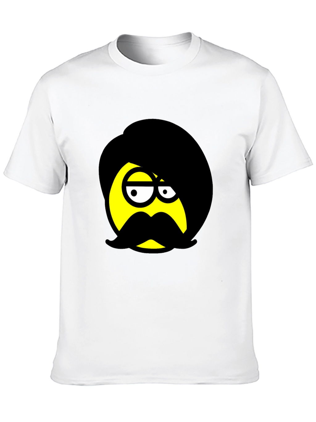 Emo Emoji Graphic Black T-Shirt