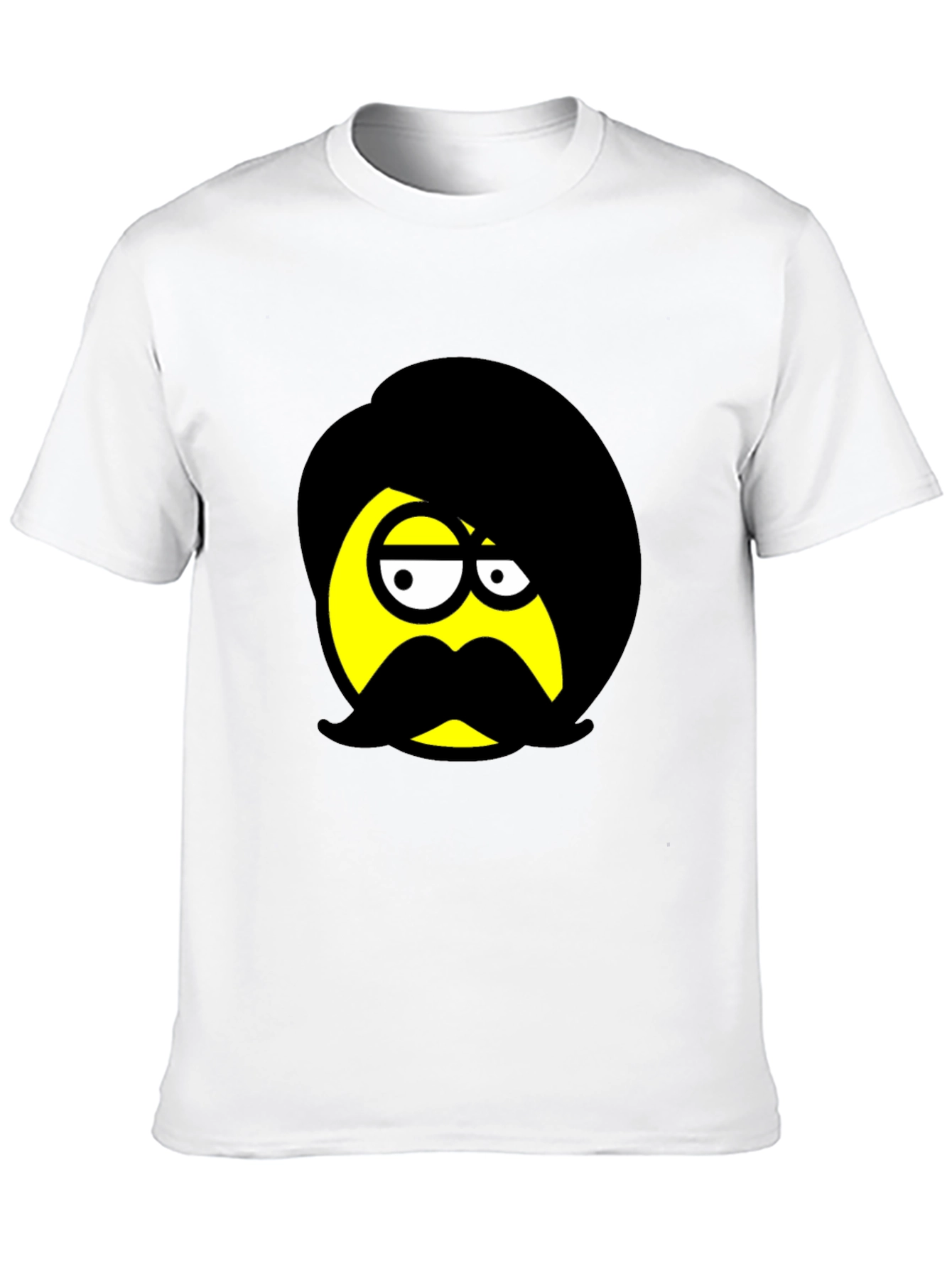 Emo Emoji Graphic Black T-Shirt