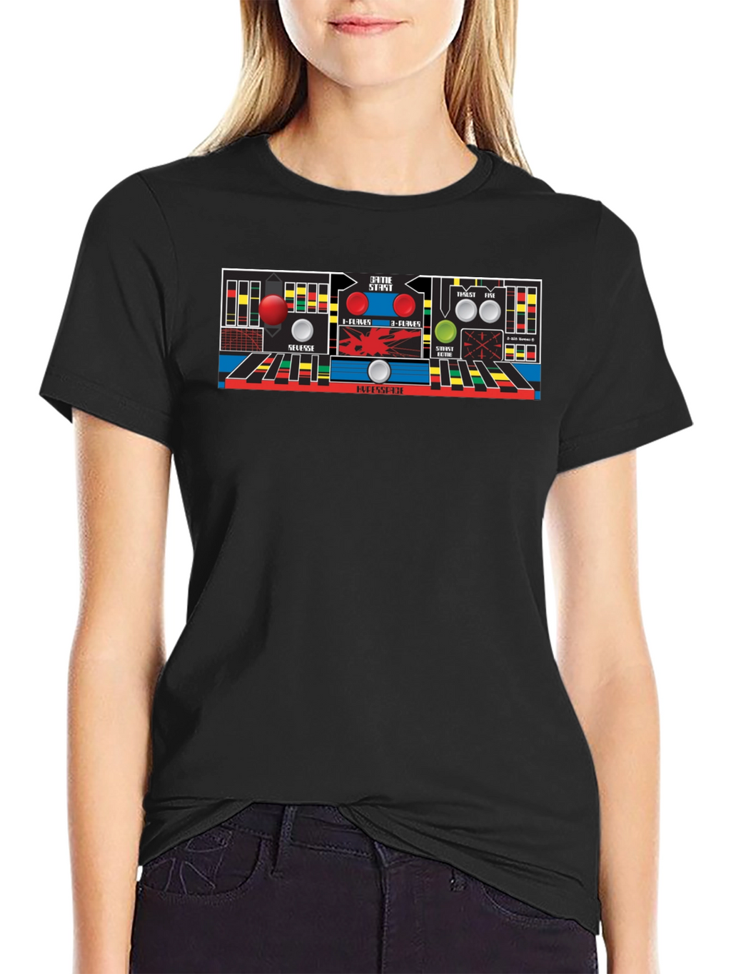Retro Arcade Game Control Panel T-Shirt