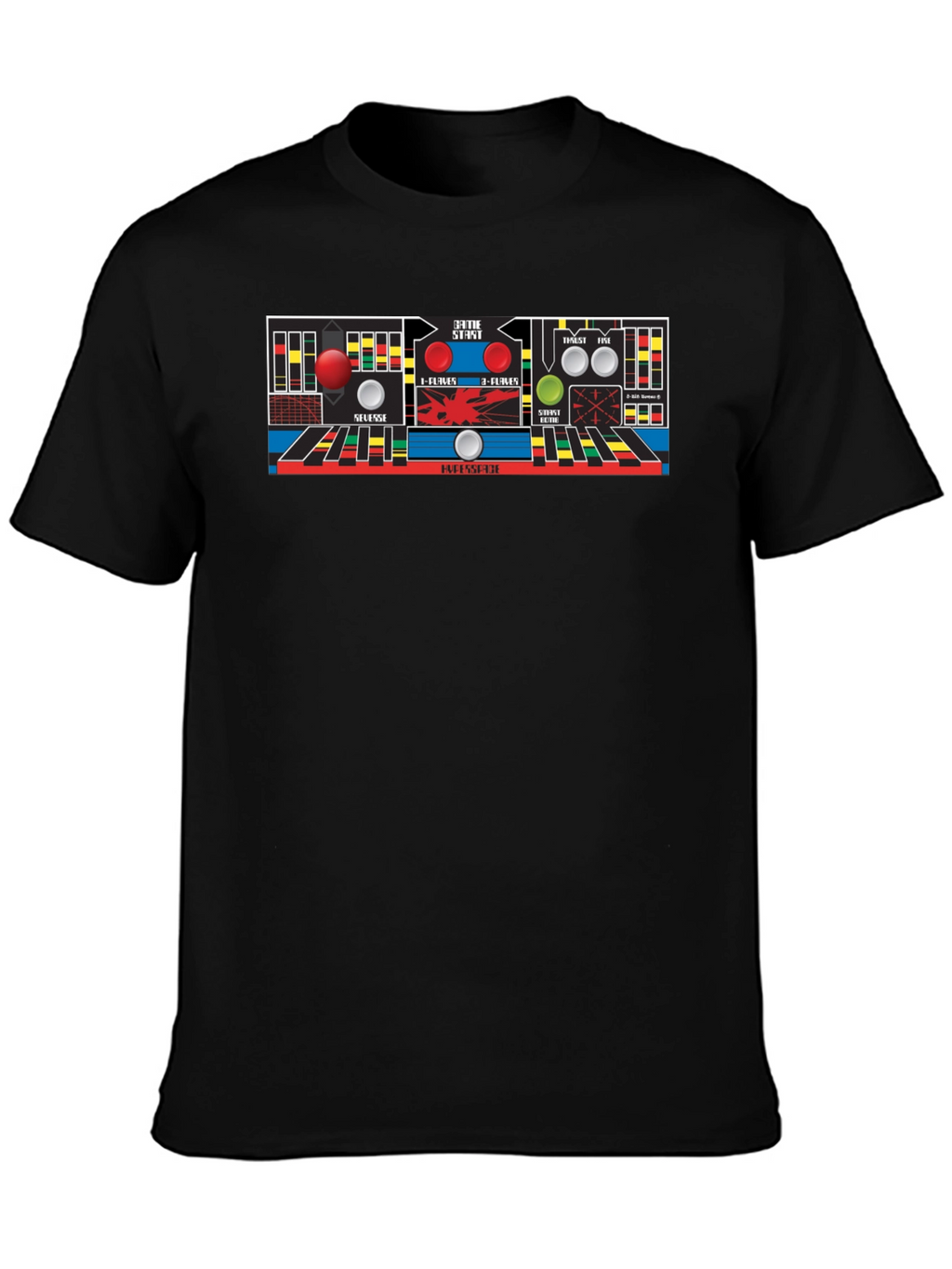 Retro Arcade Game Control Panel T-Shirt