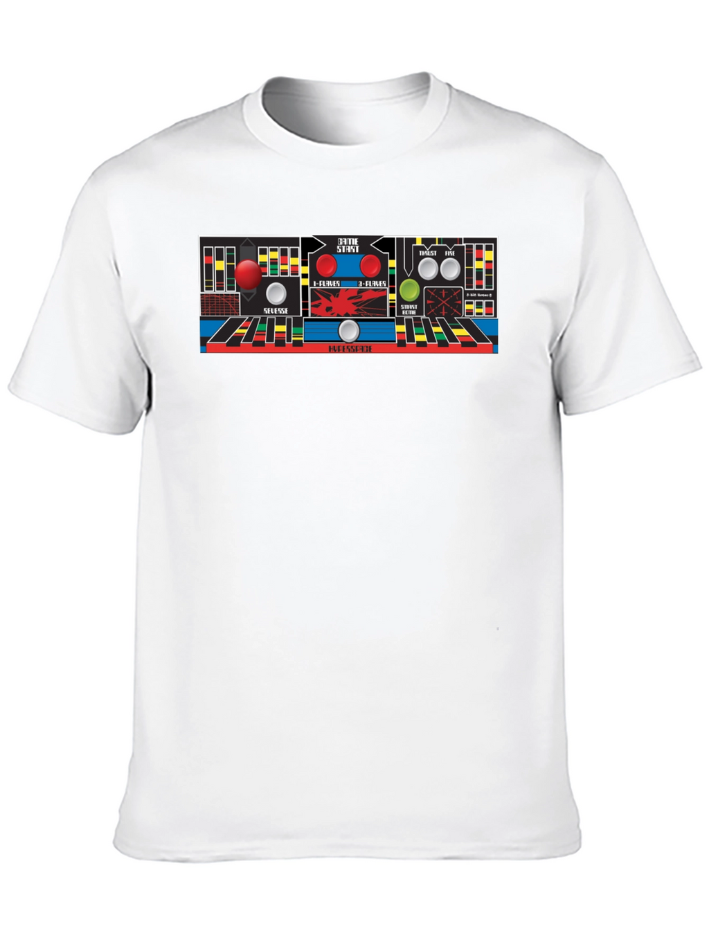 Retro Arcade Game Control Panel T-Shirt