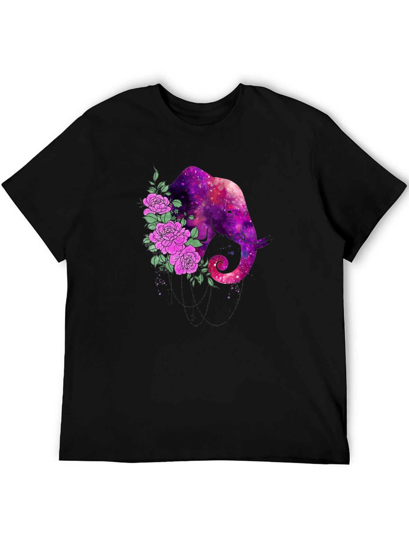 Galaxy Elephant Floral Tee
