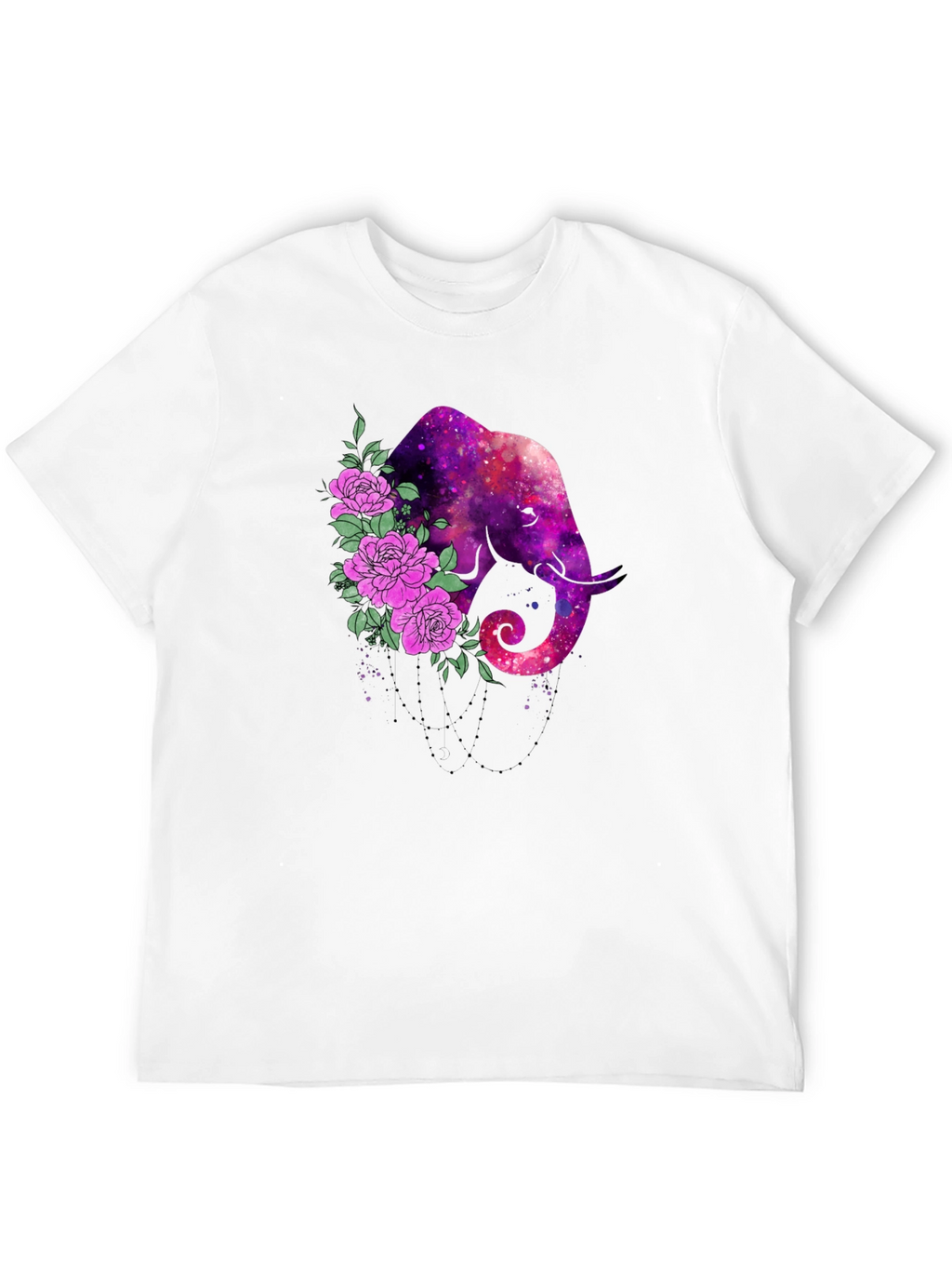 Galaxy Elephant Floral Tee