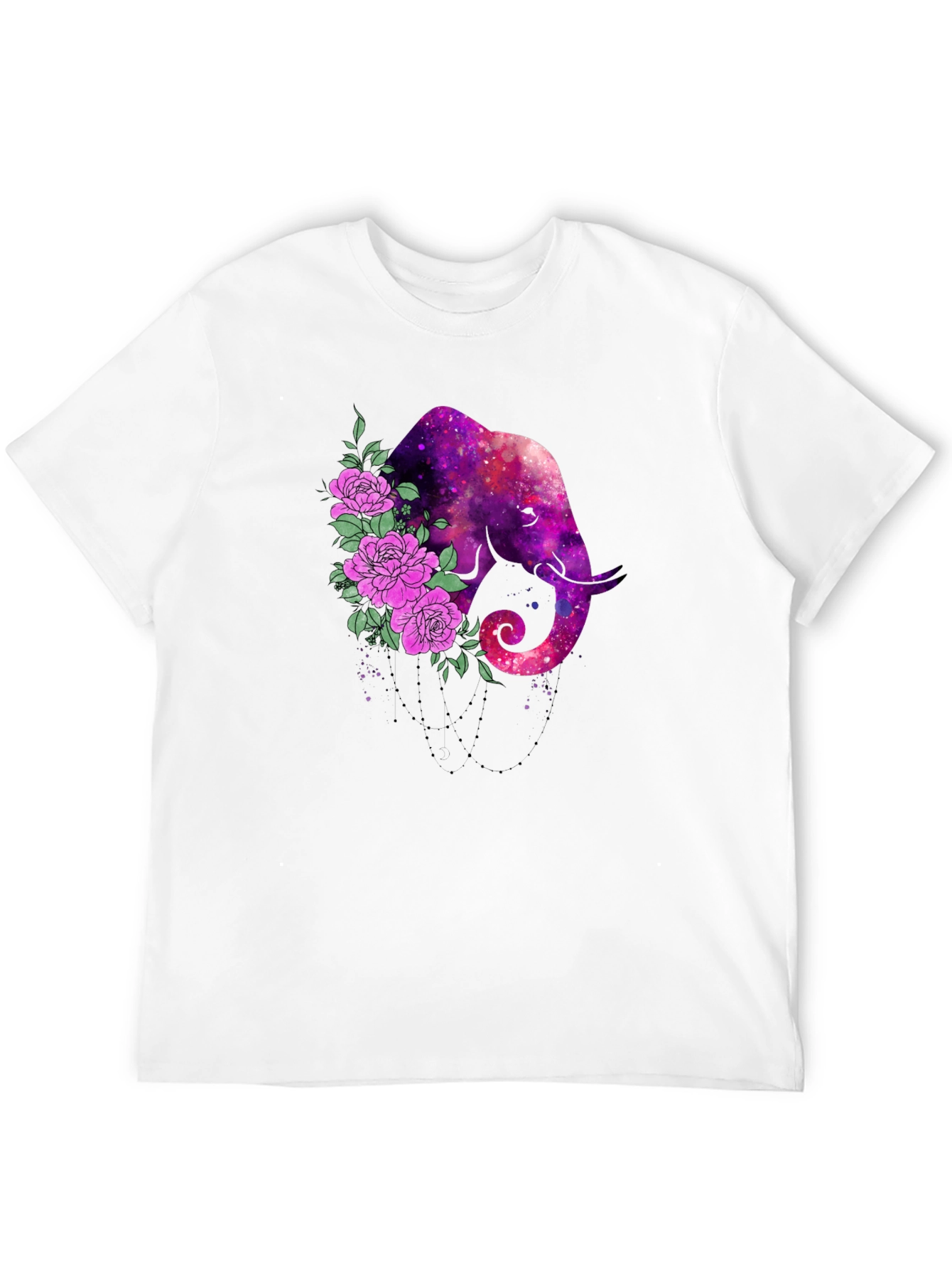 Galaxy Elephant Floral Tee