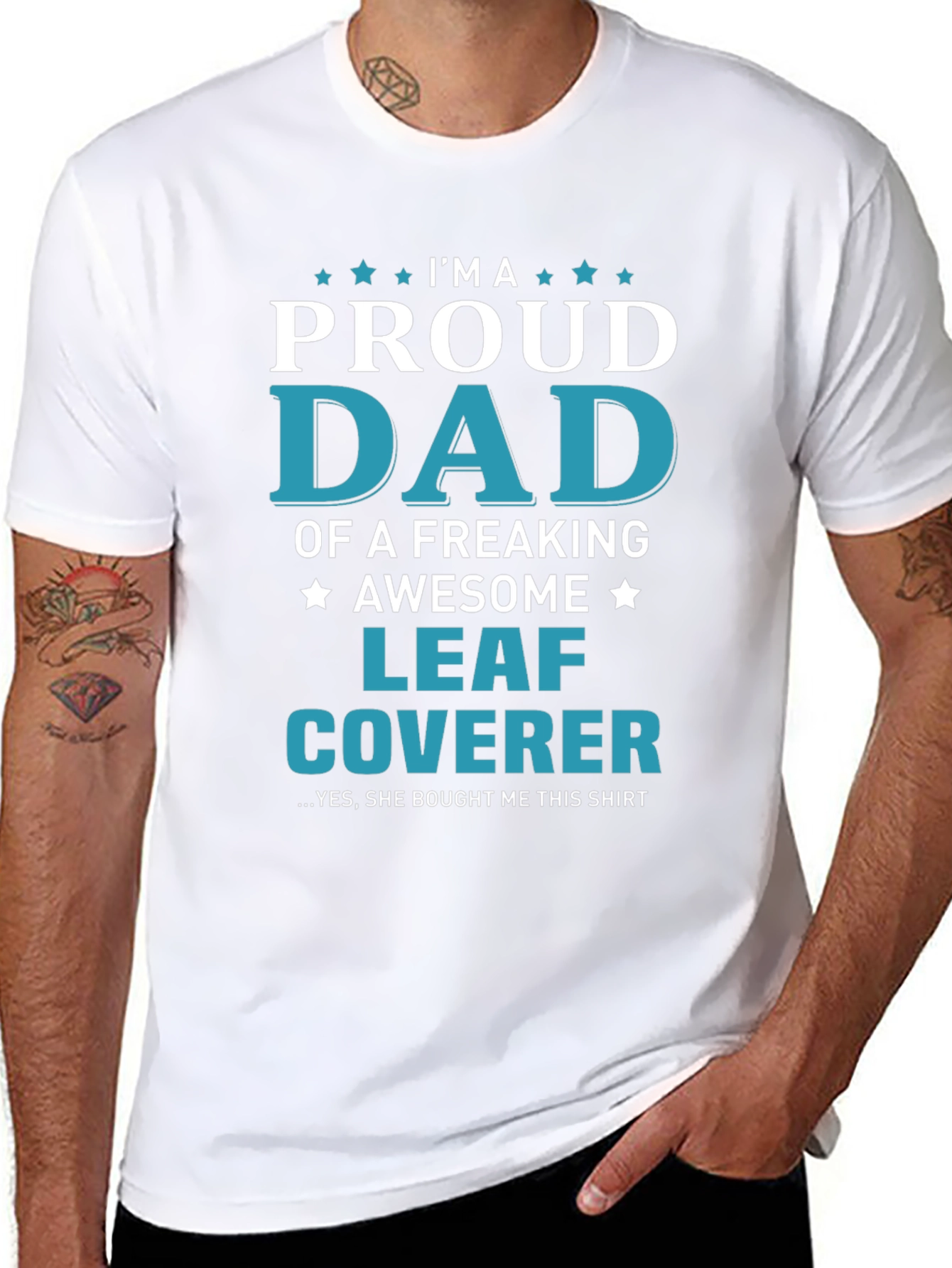 Proud Dad Leaf Coverer T-Shirt